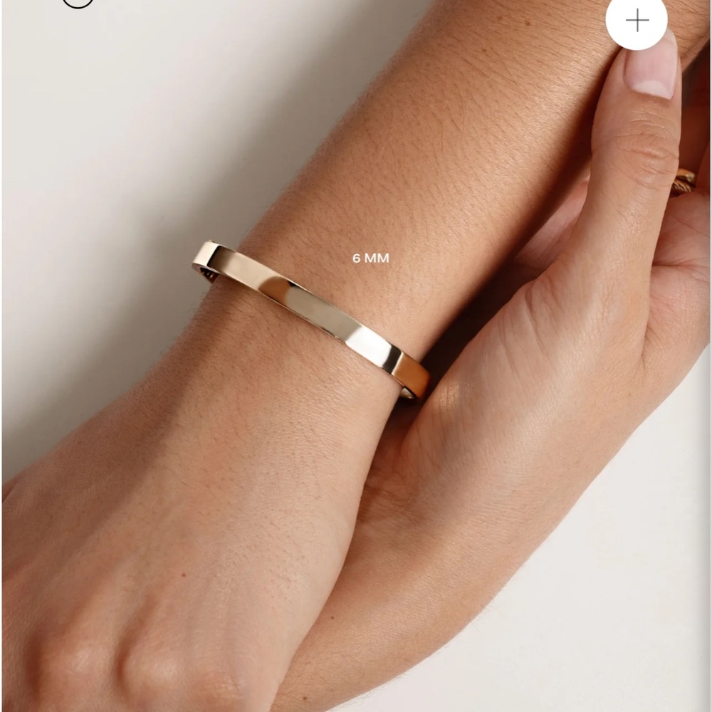 Ring Concierge Stackable Gold Bangle - Gold 6mm - image 6